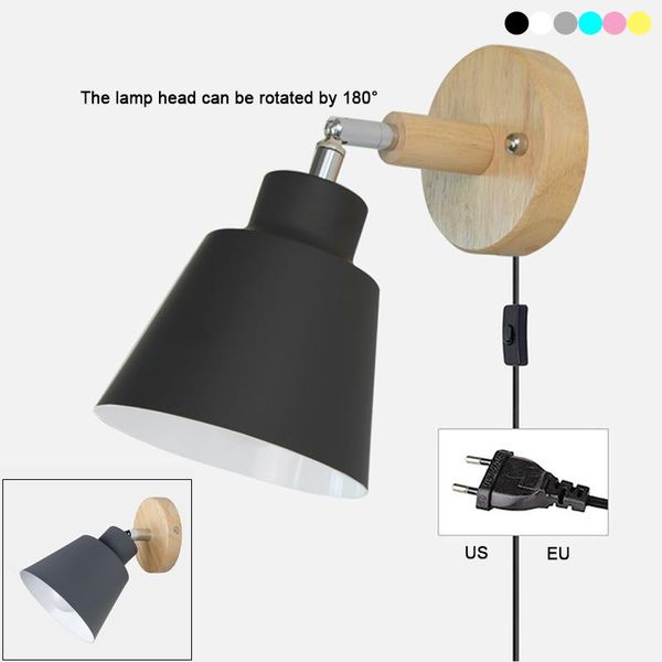 wall lamps nordic modern lights with knob switch iron e27 6 color macaroon bedside lamp led eu/us plug parlor study sconce light
wall lamps nordic modern lights with knob switch iron e27 6 color macaroon bedside lamp led eu/us plug parlor study sconce light