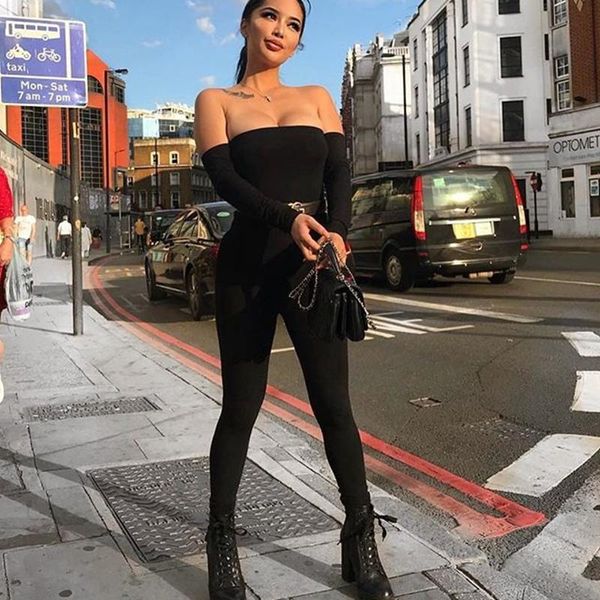 jumpsuit women off shoulder bodycon long sleeve clubwear playsuit jumpsuits rompers skinny jumpsuits female black, Black;white
jumpsuit women off shoulder bodycon long sleeve clubwear playsuit jumpsuits rompers skinny jumpsuits female black, Black;white