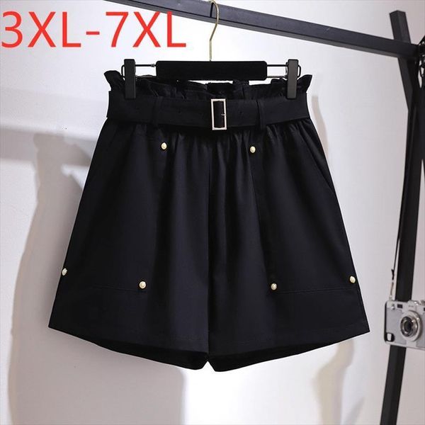 summer plus size large loose womens shorts black cotton pocket belt wide leg 3xl 5xl 6xl 7xl, White;black
summer plus size large loose womens shorts black cotton pocket belt wide leg 3xl 5xl 6xl 7xl, White;black