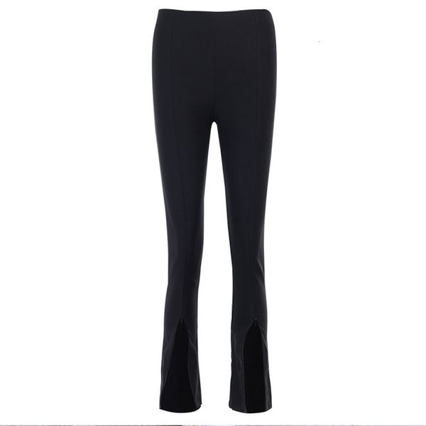 2021 new elegant lady solid long women zipper high waist split trousers casual spring slim pants office wea zjbl, Black;white
2021 new elegant lady solid long women zipper high waist split trousers casual spring slim pants office wea zjbl, Black;white