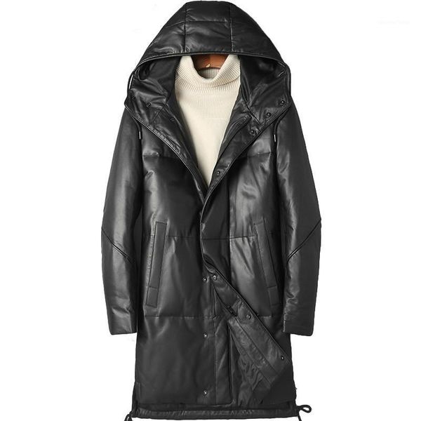 men's leather & faux genuine jacket men clothes winter hooded donw mens sheepskin coat chaqueta cuero hombre p-202156 zl915, Black
men's leather & faux genuine jacket men clothes winter hooded donw mens sheepskin coat chaqueta cuero hombre p-202156 zl915, Black
