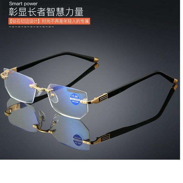 sunglasses anti-blue light rimless reading glasses aspherical 12-layer coated lenses business presbyopia prescription, White;black
sunglasses anti-blue light rimless reading glasses aspherical 12-layer coated lenses business presbyopia prescription, White;black