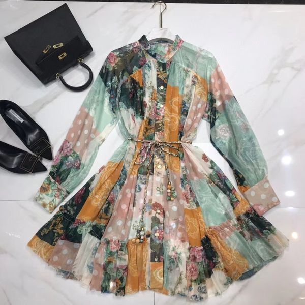 223 xl 2021 runway dress spring summer long sleeve crew neck dress purple fashion flora print dress womens clothes weilan, Black
223 xl 2021 runway dress spring summer long sleeve crew neck dress purple fashion flora print dress womens clothes weilan, Black