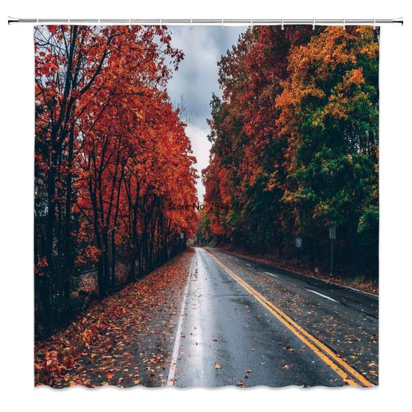 shower curtains forest trees scenery bath curtains, waterproof curtain polyester fabric bathroom autumn leaves with hooks
shower curtains forest trees scenery bath curtains, waterproof curtain polyester fabric bathroom autumn leaves with hooks