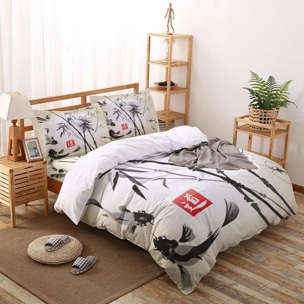 bedding sets bamboo carp chinese ink painting printed set king size soft fashion duvet cover bed sheet pillowcase
bedding sets bamboo carp chinese ink painting printed set king size soft fashion duvet cover bed sheet pillowcase