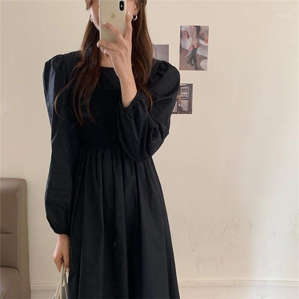 hzirip women dress 2021 autumn all-match casual slim waist solid full sleeve o-neck concise splicing gentle vintage office lady dresses, Black;gray
hzirip women dress 2021 autumn all-match casual slim waist solid full sleeve o-neck concise splicing gentle vintage office lady dresses, Black;gray