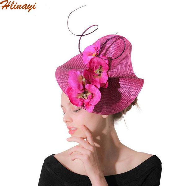 stingy brim hats hlinayi hat british fashion linen bride's wedding headdress accessories lady's handicraft, Blue;gray
stingy brim hats hlinayi hat british fashion linen bride's wedding headdress accessories lady's handicraft, Blue;gray