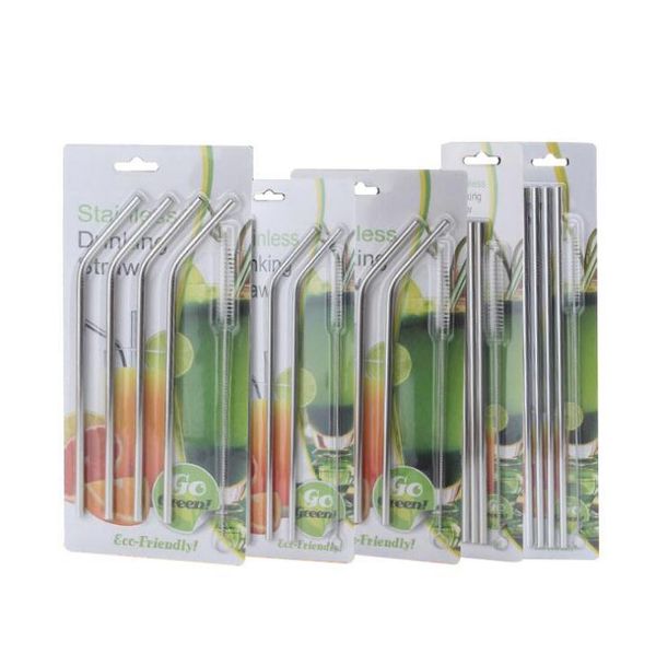 drinking straws 304 stainless steel sets reusable 4pcs straws+1pc cleaning brush with retail package sn925
drinking straws 304 stainless steel sets reusable 4pcs straws+1pc cleaning brush with retail package sn925
