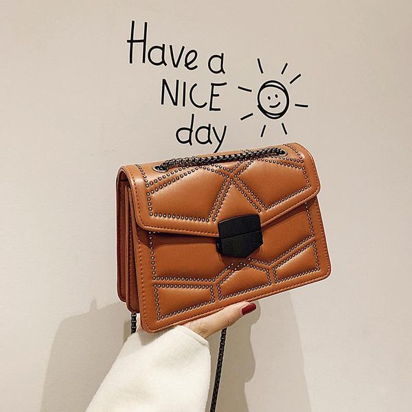 evening bags rivet chain pu leather messenger bag women's 2021 simple fashion shoulder ladies luxury small handbag
evening bags rivet chain pu leather messenger bag women's 2021 simple fashion shoulder ladies luxury small handbag