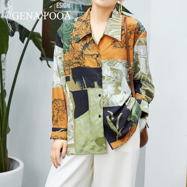 women's blouses & shirts genayooa vintage womens and hawaii floral shirt women long sleeve loose blouse for autumn winter mujer, White
women's blouses & shirts genayooa vintage womens and hawaii floral shirt women long sleeve loose blouse for autumn winter mujer, White