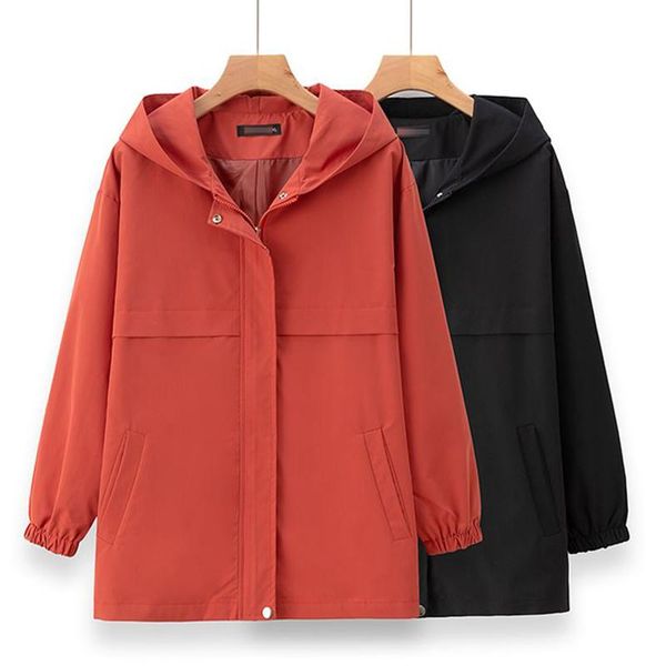 women's trench coats oversize 5xl windbreaker coat women fashionloose hooded mother casual outerwear spring autumn thin female, Tan;black
women's trench coats oversize 5xl windbreaker coat women fashionloose hooded mother casual outerwear spring autumn thin female, Tan;black