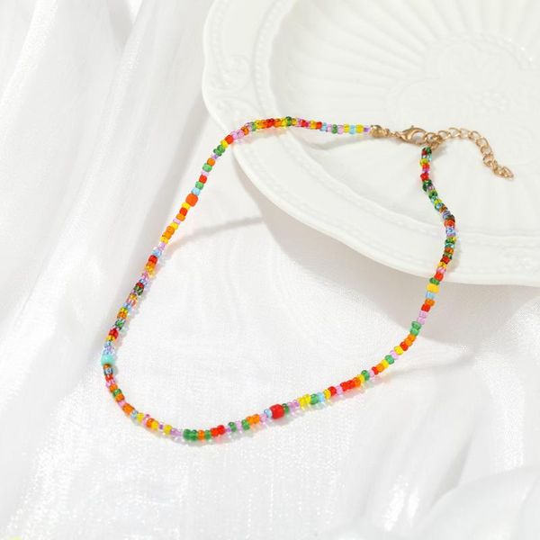 chokers bohemian colorful transparent colored beads necklace women girl jewelry choker gift, Golden;silver
chokers bohemian colorful transparent colored beads necklace women girl jewelry choker gift, Golden;silver