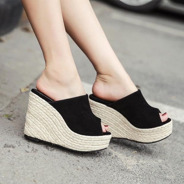 slippers women summer slides demonias shoes open peep toe sandals woman flip flops wedges platform ladies beach stripper heels, Black
slippers women summer slides demonias shoes open peep toe sandals woman flip flops wedges platform ladies beach stripper heels, Black