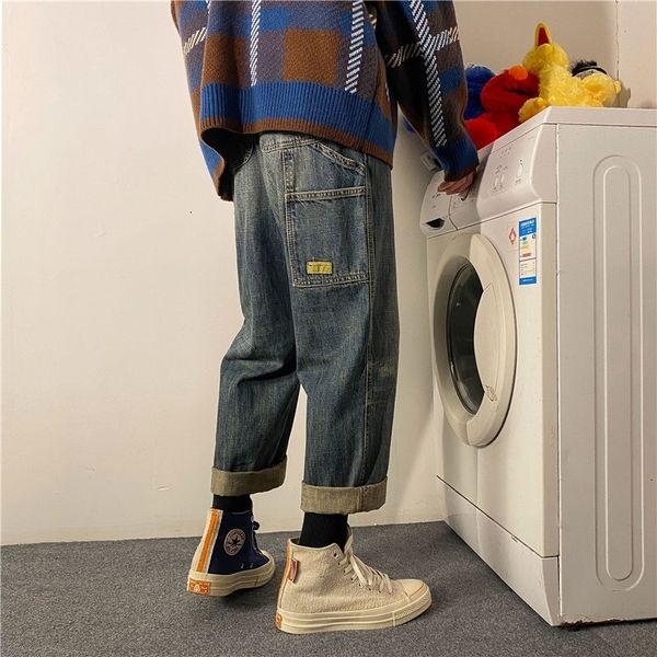 2021 autumn japanese men's fashion casual retro jeans men streetwear wild hip-hop straight wide-leg pants mens -2xl aiqp, Blue
2021 autumn japanese men's fashion casual retro jeans men streetwear wild hip-hop straight wide-leg pants mens -2xl aiqp, Blue