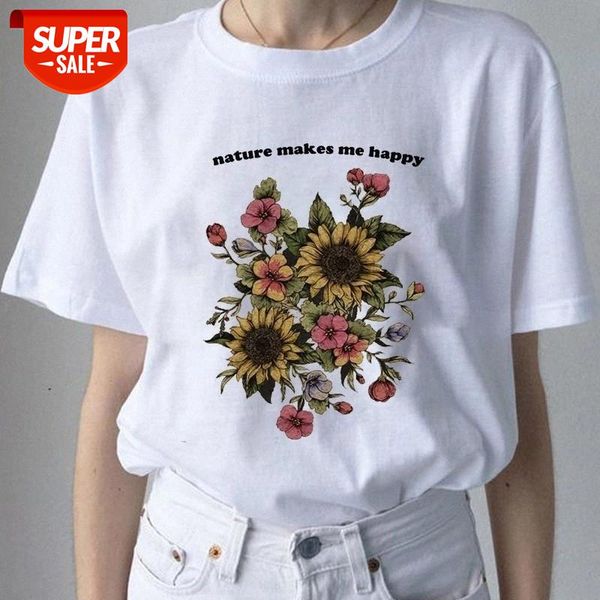 sunfiz-jf 1pcs cute flower nature makes me happy floral print t-shirt women aesthetic inspirational sunflower lovers shirt #2v0x, White
sunfiz-jf 1pcs cute flower nature makes me happy floral print t-shirt women aesthetic inspirational sunflower lovers shirt #2v0x, White