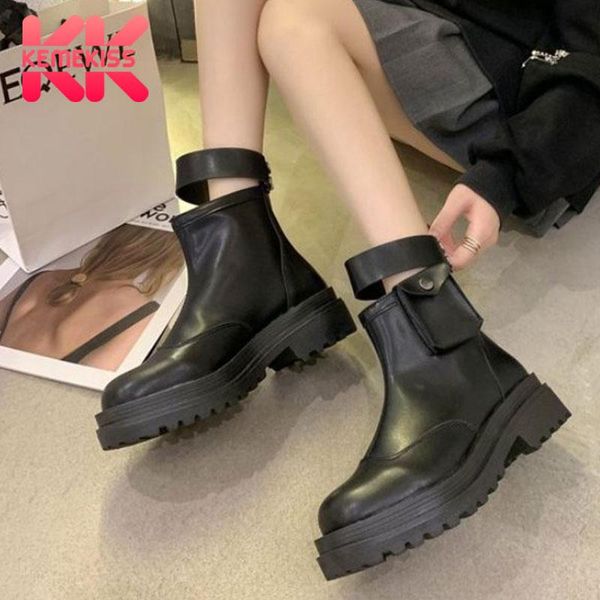 boots kemekiss women ankle buckle flat heel shoes fashion winter autumn footwear outdoor size 35-40, Black
boots kemekiss women ankle buckle flat heel shoes fashion winter autumn footwear outdoor size 35-40, Black