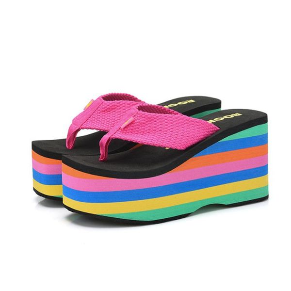 slippers 2021 summer high heel women platform wedges sandals casual beach flops, Black
slippers 2021 summer high heel women platform wedges sandals casual beach flops, Black