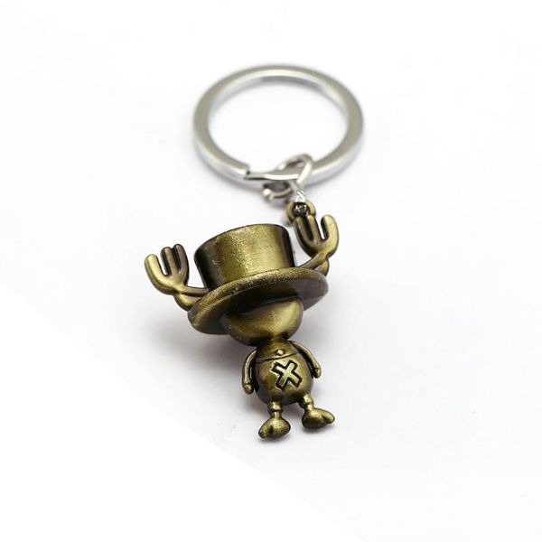 keychains anime jewelry one piece keychain figure model tony chopper key ring holder metal fashion car bag chaveiro chain, Silver 
keychains anime jewelry one piece keychain figure model tony chopper key ring holder metal fashion car bag chaveiro chain, Silver