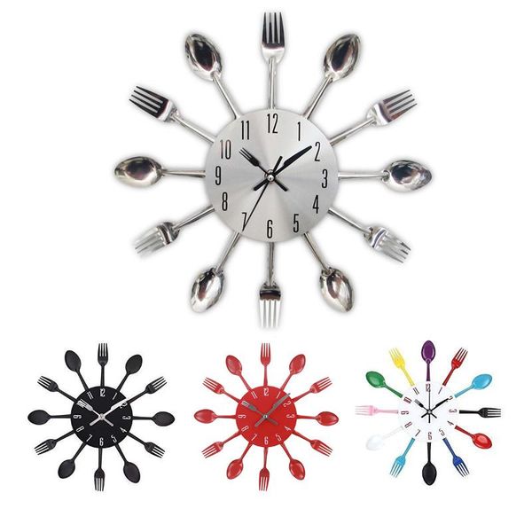 2021 wall clock kitchen stainless steel cutlery clocks knife fork spoon noiseless wall clock kitchen restaurant for home decor
2021 wall clock kitchen stainless steel cutlery clocks knife fork spoon noiseless wall clock kitchen restaurant for home decor