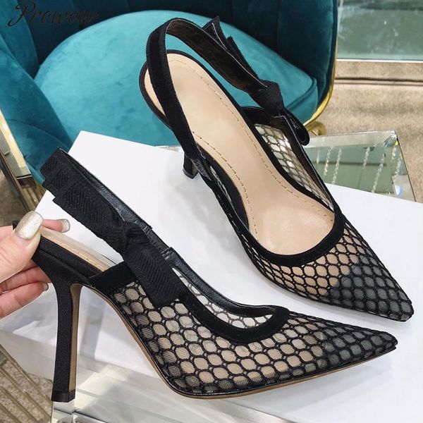 dress shoes prowow point toe pumps spring autumn brand design high heels women fashion mesh elastic band female, Black
dress shoes prowow point toe pumps spring autumn brand design high heels women fashion mesh elastic band female, Black