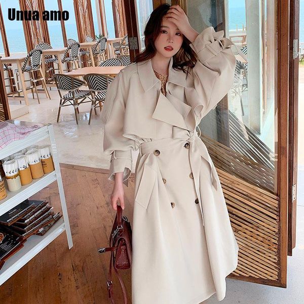 women's trench coats unua amo spring coat women long temperament overcoat 2021 fashion plus size loose casual windbreaker, Tan;black
women's trench coats unua amo spring coat women long temperament overcoat 2021 fashion plus size loose casual windbreaker, Tan;black