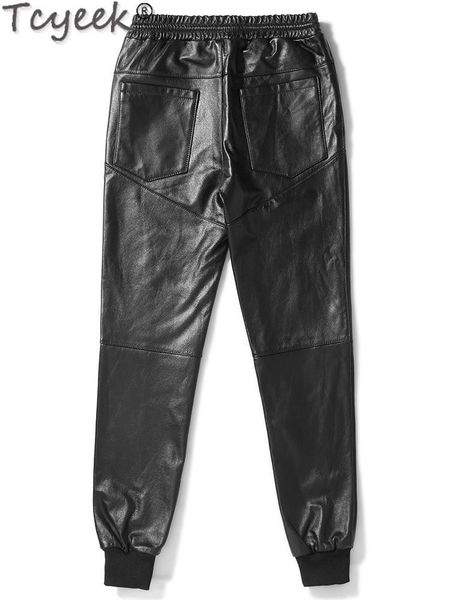 men's pants quality high genuine leather men cowhide korean style mens trousers autumn winter pantalon cuir moto 299, Black
men's pants quality high genuine leather men cowhide korean style mens trousers autumn winter pantalon cuir moto 299, Black