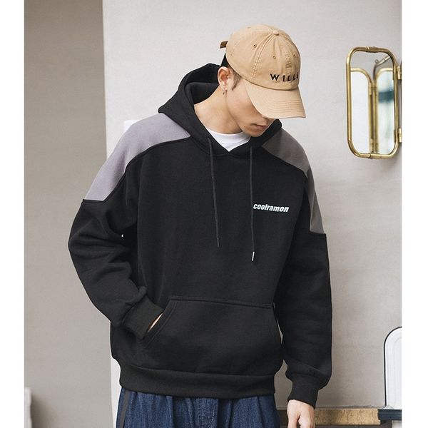 raul spring and autumn men's versatile pullover round neck hooded sweater couple's jacket loose trend, Black
raul spring and autumn men's versatile pullover round neck hooded sweater couple's jacket loose trend, Black
