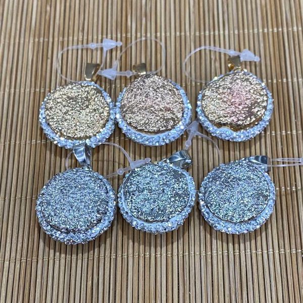 charms natural stone crystal pendant round exquisite fashion diamond rim resin charm earrings necklace jewelry crafts wholesale, Bronze;silver
charms natural stone crystal pendant round exquisite fashion diamond rim resin charm earrings necklace jewelry crafts wholesale, Bronze;silver