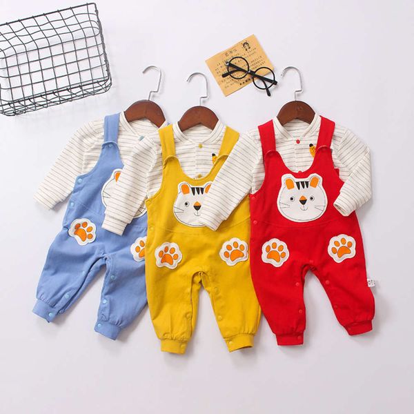 yibei yiqu new baby strap pants set spring autumn double combed cotton jumpsuit for boys and girls, Blue
yibei yiqu new baby strap pants set spring autumn double combed cotton jumpsuit for boys and girls, Blue