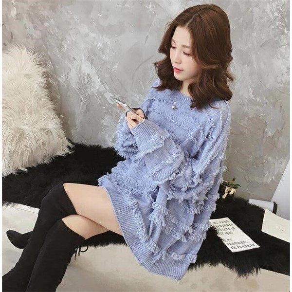 women's sweaters 2021 autumn winter women fashion knit pullovers college style korean loose warm tassel casual student z18, White;black
women's sweaters 2021 autumn winter women fashion knit pullovers college style korean loose warm tassel casual student z18, White;black