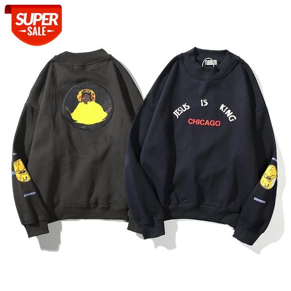 Kanye West JESUS IS KING Letter Embroidery Oversize Hoodies Men and Women Stranger Thing O-neck Fleece Loose Sweatshirt Hoody #Zw3x, Black
Kanye West JESUS IS KING Letter Embroidery Oversize Hoodies Men and Women Stranger Thing O-neck Fleece Loose Sweatshirt Hoody #Zw3x, Black
