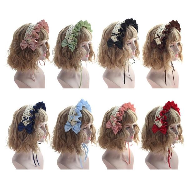 other event & party supplies gothic lolita headdress ruffled lace ribbon bowknot headband cute anime maid cosplay costume hair accessories h
other event & party supplies gothic lolita headdress ruffled lace ribbon bowknot headband cute anime maid cosplay costume hair accessories h