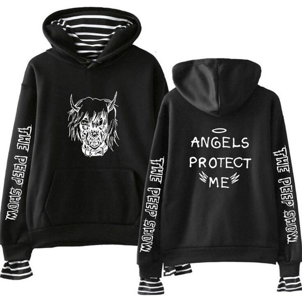 cry baby lil peep men/women hoodies sweatshirts letter print stripe patchwork long sleeve casual loose hooded jacket male streetwear, Black
cry baby lil peep men/women hoodies sweatshirts letter print stripe patchwork long sleeve casual loose hooded jacket male streetwear, Black