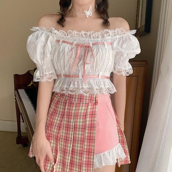 2 piece sets womens outfits harajuku sets for women summer 2021 irregular plaid pleated skirt lace sweet girl cute, Gray
2 piece sets womens outfits harajuku sets for women summer 2021 irregular plaid pleated skirt lace sweet girl cute, Gray