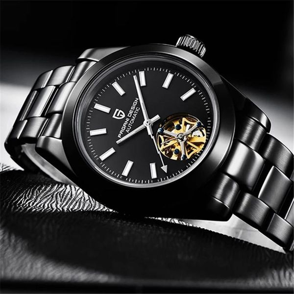 wristwatches pagani design brand stainless steel automatic men's watches waterproof 100m mechanical tourbillon wristwatch black for man, Slivery;brown
wristwatches pagani design brand stainless steel automatic men's watches waterproof 100m mechanical tourbillon wristwatch black for man, Slivery;brown