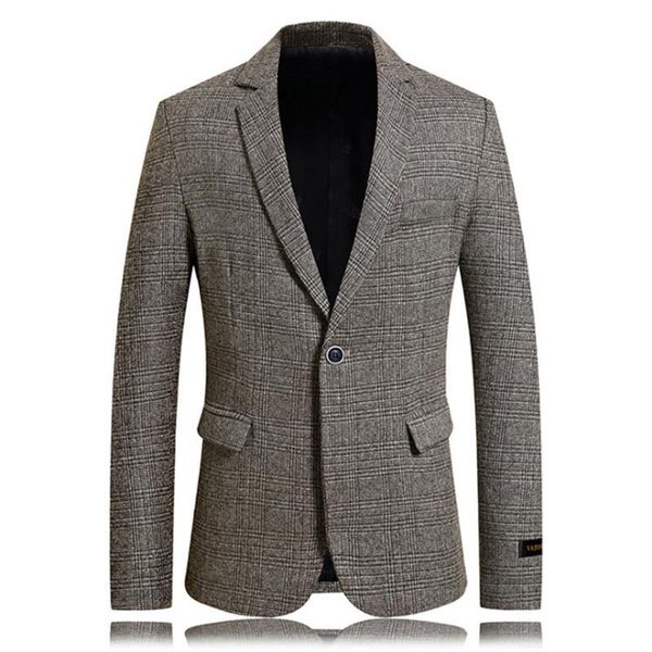 men's suits & blazers slim fit blazer casual single button mens suit jackets business plaid blazers,terno masculino, White;black
men's suits & blazers slim fit blazer casual single button mens suit jackets business plaid blazers,terno masculino, White;black