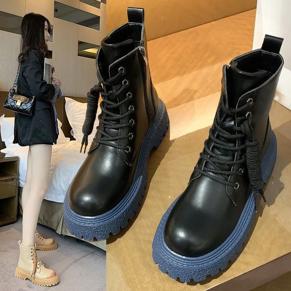 2022 new square heels platform autumn winter shoes ankle boots women motorcycles boots cross-tied chelsea boots, Black
2022 new square heels platform autumn winter shoes ankle boots women motorcycles boots cross-tied chelsea boots, Black