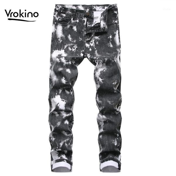 autumn and winter men's slim jeans fashion printed hip hop stretch trousers large size 28-42 6 color options, Blue
autumn and winter men's slim jeans fashion printed hip hop stretch trousers large size 28-42 6 color options, Blue