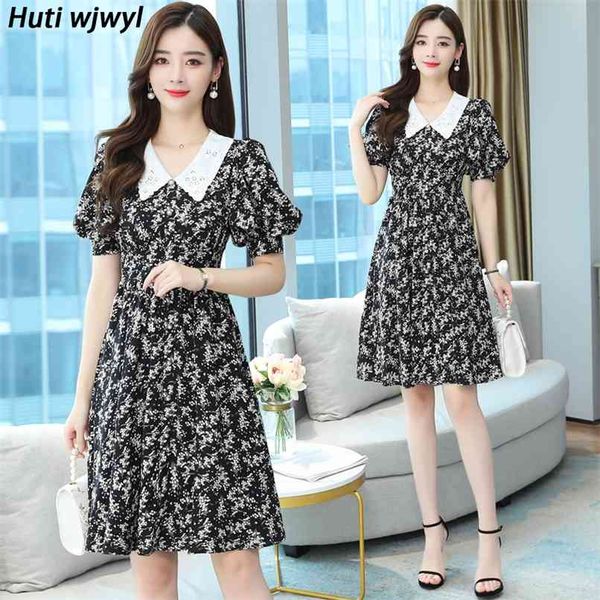 summer black floral chiffon mini dress korean plus size short sleeve sundress women elegant bodycon party vestidos 210528, Black;gray
summer black floral chiffon mini dress korean plus size short sleeve sundress women elegant bodycon party vestidos 210528, Black;gray