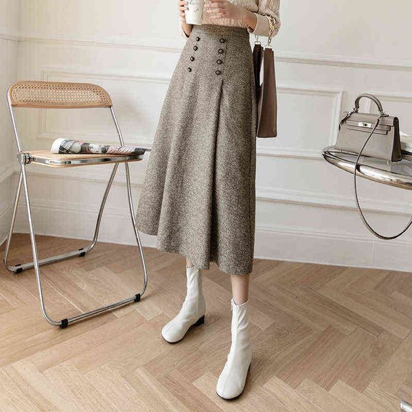 casual dresses woolen women's autumn and winter 2022 medium length high waist thin a-shaped wrap hip skirt, Black;gray
casual dresses woolen women's autumn and winter 2022 medium length high waist thin a-shaped wrap hip skirt, Black;gray