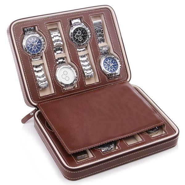 watch boxes & cases 2/4/8 grids box case handmade pu leather storage bag portable household travel holder organizer for clocks gift, Black;blue
watch boxes & cases 2/4/8 grids box case handmade pu leather storage bag portable household travel holder organizer for clocks gift, Black;blue