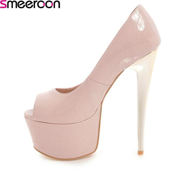 dress shoes smeeroon 2021 style spring autumn fashion thin heels platform pumps peep toe women sexy, Black
dress shoes smeeroon 2021 style spring autumn fashion thin heels platform pumps peep toe women sexy, Black