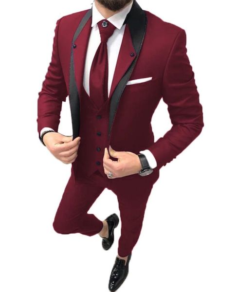 men's suits & blazers jeltoin 2021 classic burgundy men shawl lapel custom made wedding tuxedos terno slim fit male party 3 pieces, White;black
men's suits & blazers jeltoin 2021 classic burgundy men shawl lapel custom made wedding tuxedos terno slim fit male party 3 pieces, White;black