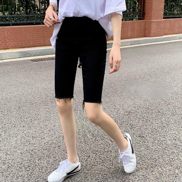 women's shorts women solid denim ripped fur-lined high street harajuku knee-length japan style stretchy all-match goth streetwear skinn, White;black
women's shorts women solid denim ripped fur-lined high street harajuku knee-length japan style stretchy all-match goth streetwear skinn, White;black