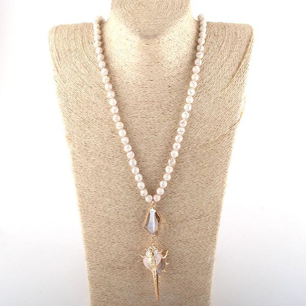 pendant necklaces moodpc fashion jewelry 8mm white stone knotted shell for women ethnic necklace, Silver
pendant necklaces moodpc fashion jewelry 8mm white stone knotted shell for women ethnic necklace, Silver