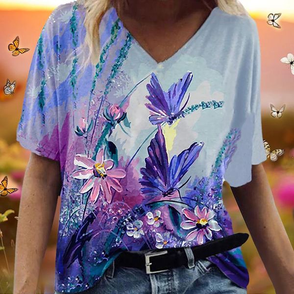 women's t-shirt 40# harajuku t-shirts women vintage butterfly printing plus size v-neck short sleeve summer mujer camisetas, White
women's t-shirt 40# harajuku t-shirts women vintage butterfly printing plus size v-neck short sleeve summer mujer camisetas, White