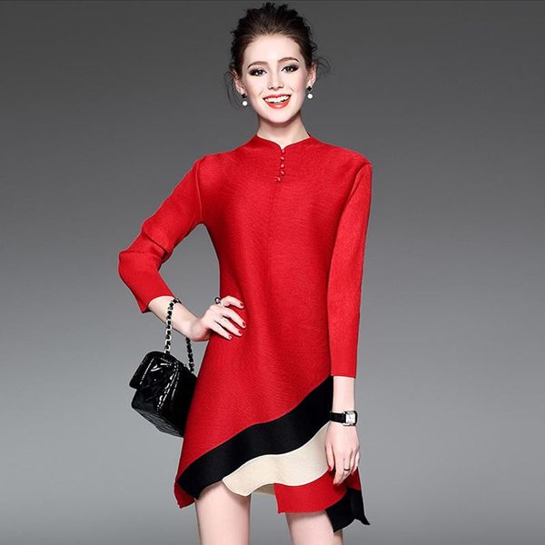 women's blouses & shirts contrast womens long and pleated shirt ladies korean blouse button ropa mujer, White
women's blouses & shirts contrast womens long and pleated shirt ladies korean blouse button ropa mujer, White