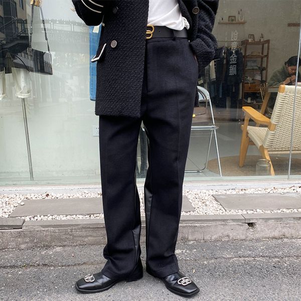 2021 autumn winter casual leather men's personality fashion trousers men streetwear cool style straight leg pants mens wk92, Black
2021 autumn winter casual leather men's personality fashion trousers men streetwear cool style straight leg pants mens wk92, Black