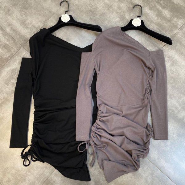 casual dresses fabpop 2021 autumn arrivals long sleeve square collar hollow out shoulder high waist side drawstring short dress gc304, Black;gray
casual dresses fabpop 2021 autumn arrivals long sleeve square collar hollow out shoulder high waist side drawstring short dress gc304, Black;gray