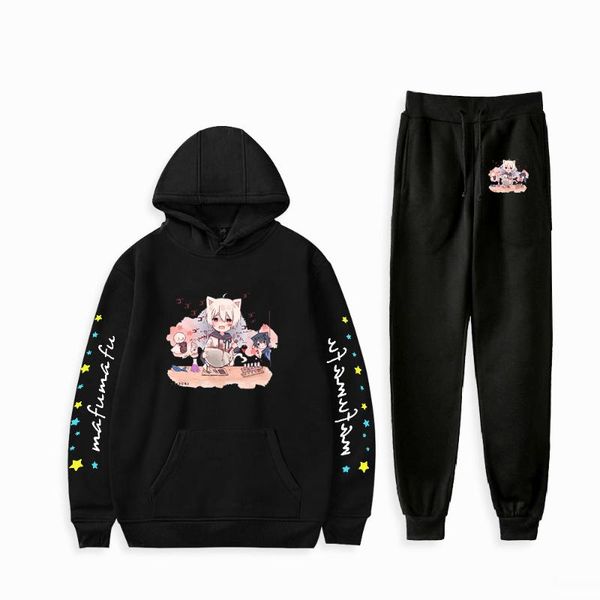 men's hoodies & sweatshirts mafumafu two piece set women/men long sleeve hoodies+long pants fashion kawaii hoodie japan clothes, Black
men's hoodies & sweatshirts mafumafu two piece set women/men long sleeve hoodies+long pants fashion kawaii hoodie japan clothes, Black